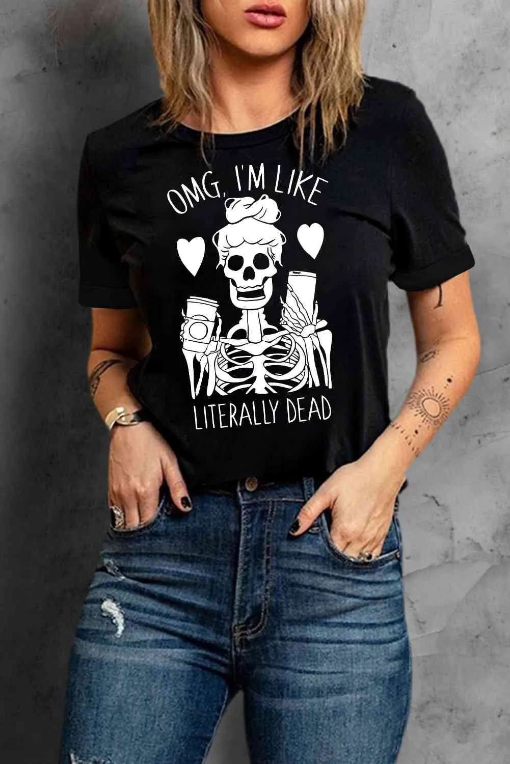 Bone-Chilling Halloween Graphic T-Shirt- Culture Heaven Special