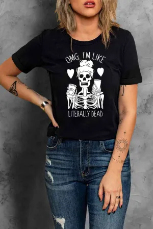 Bone-Chilling Halloween Graphic T-Shirt- Culture Heaven Special