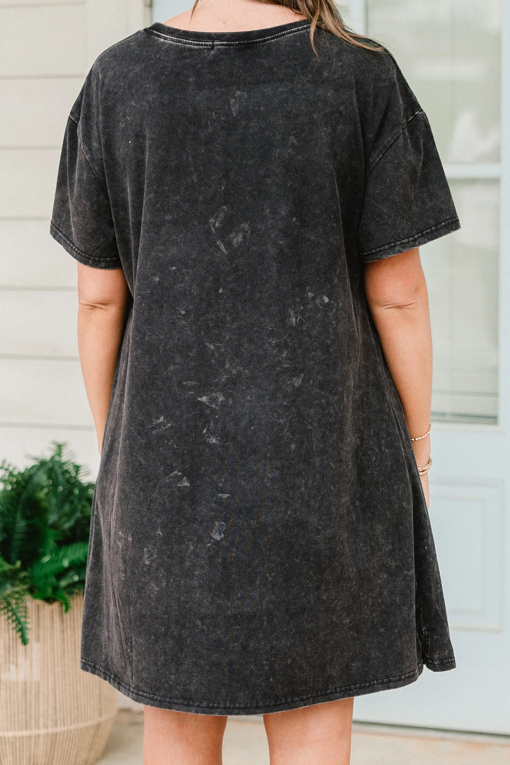 Boot Scootin Cowgirl T-Shirt Dress, Black