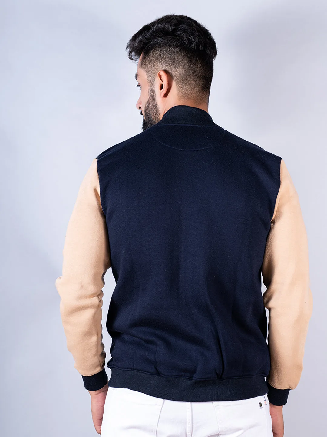 Born To Be Free Alien M Blue Varsity Jacket
