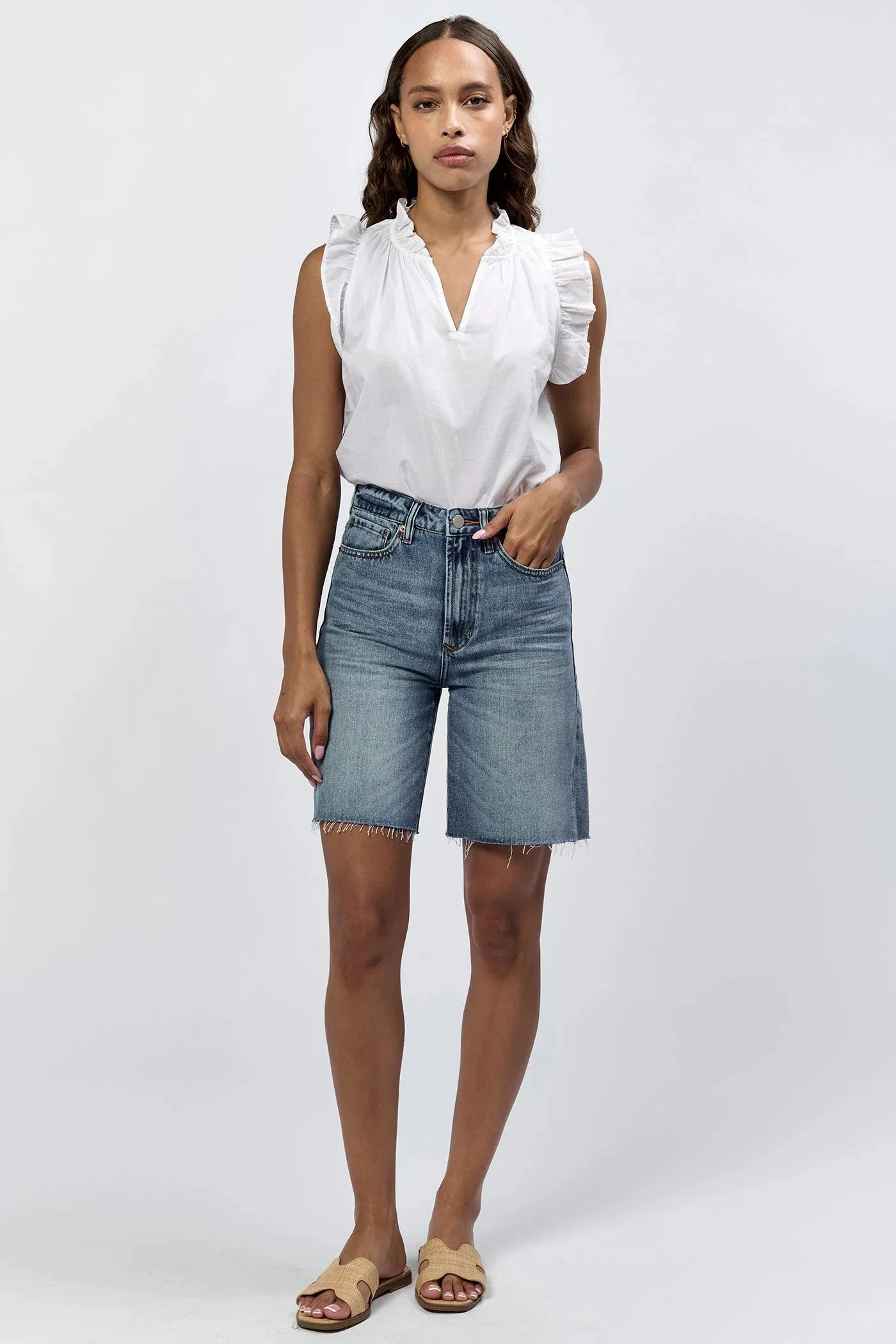 Boyfriend Denim Shorts
