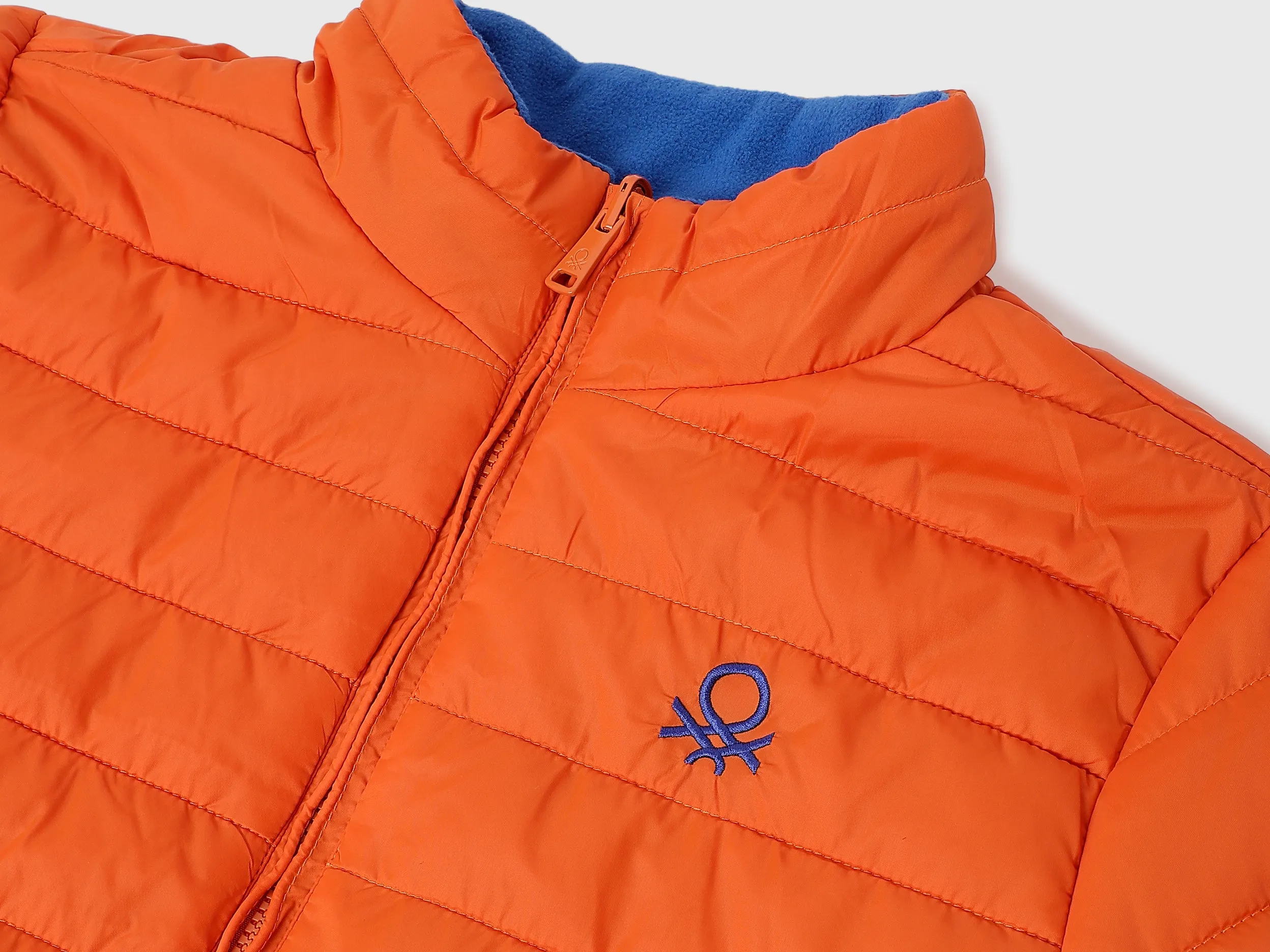 Boy's Regular Fit Full Sleeves Reversible Jacket