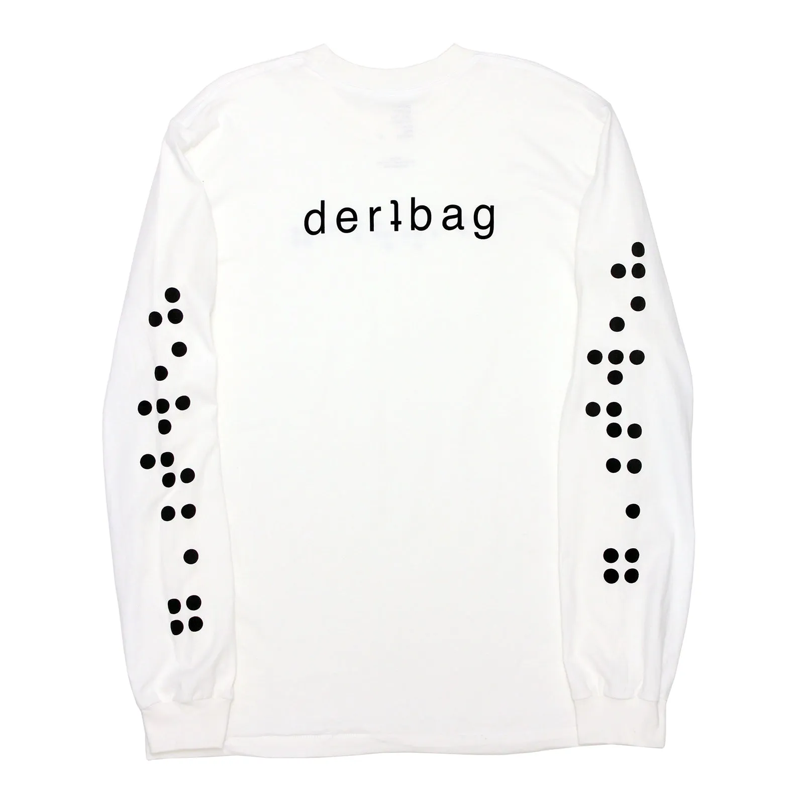 Braille Logo Longsleeve T-Shirt (White)