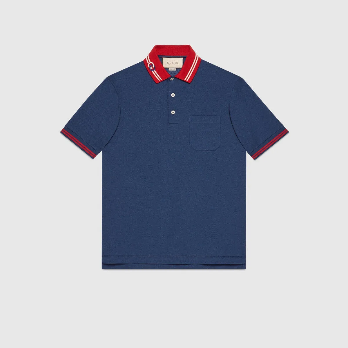 Branded  Piquet Polo with Interlocking G T-shirt