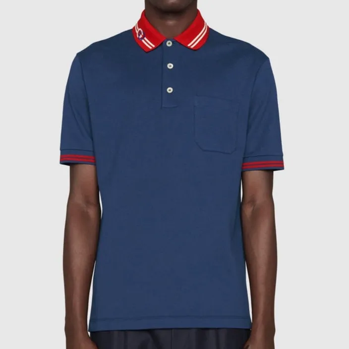 Branded  Piquet Polo with Interlocking G T-shirt