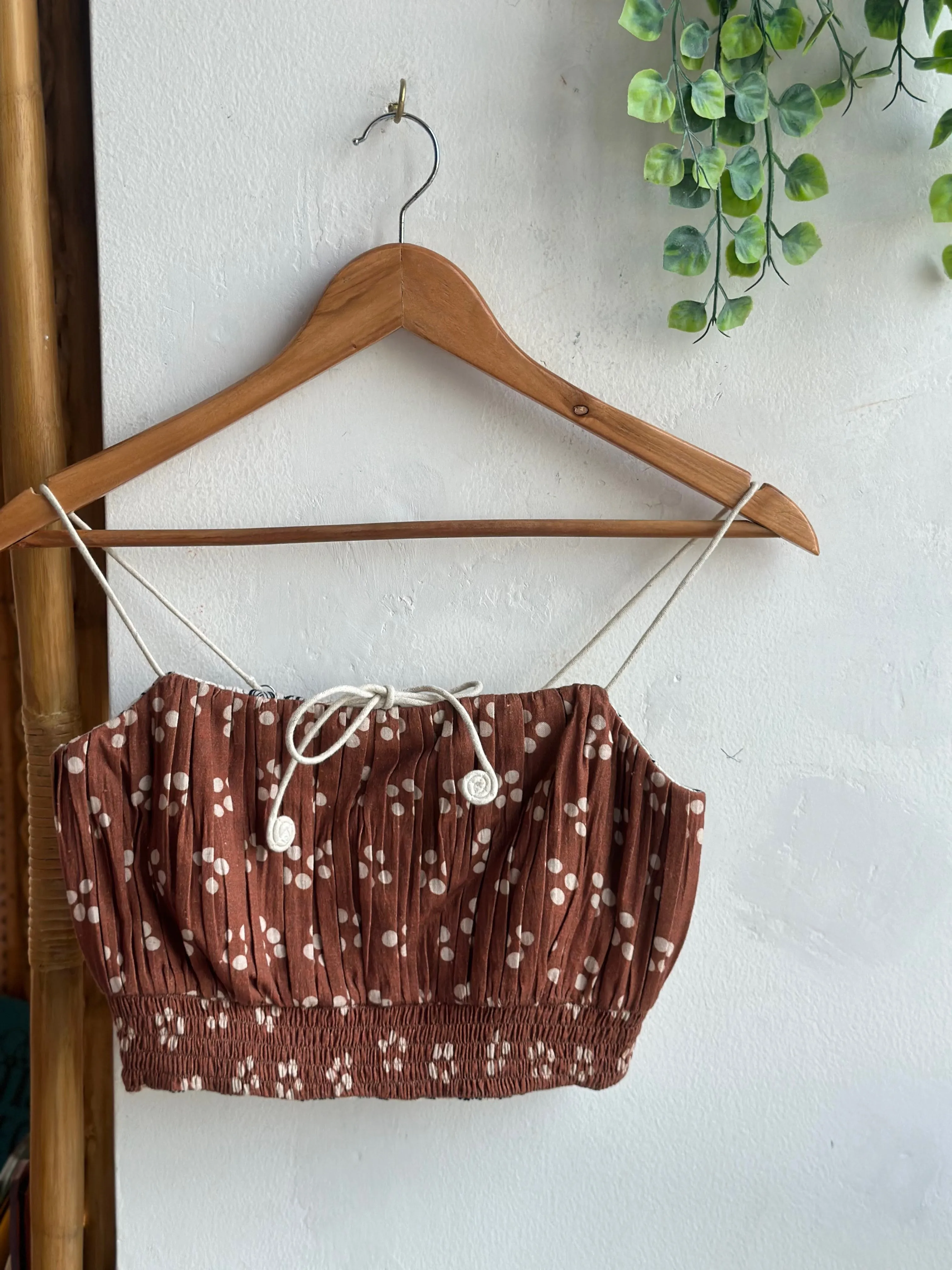 Brown Reversible Stringed Beauty Bralette