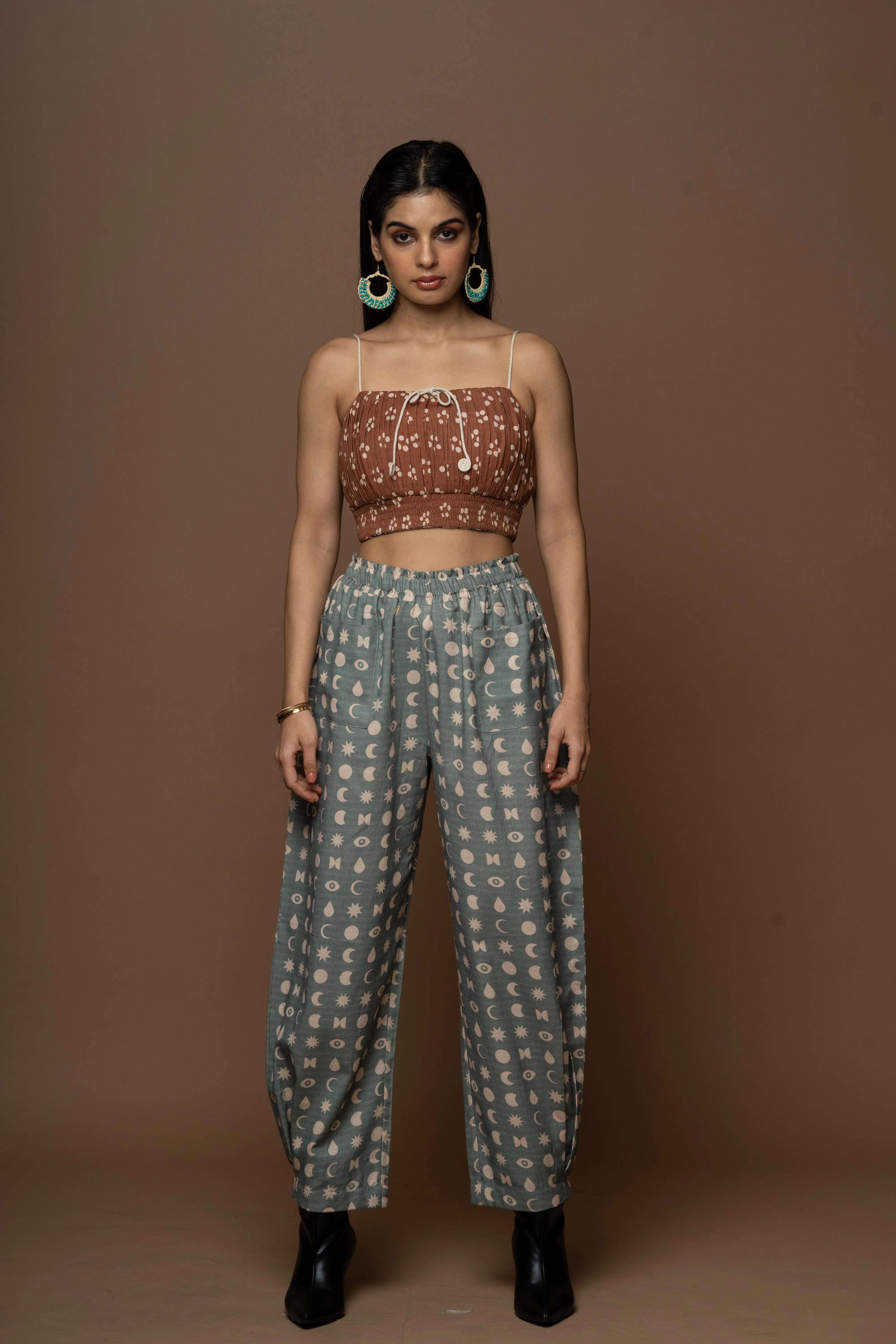 Brown Reversible Stringed Beauty Bralette