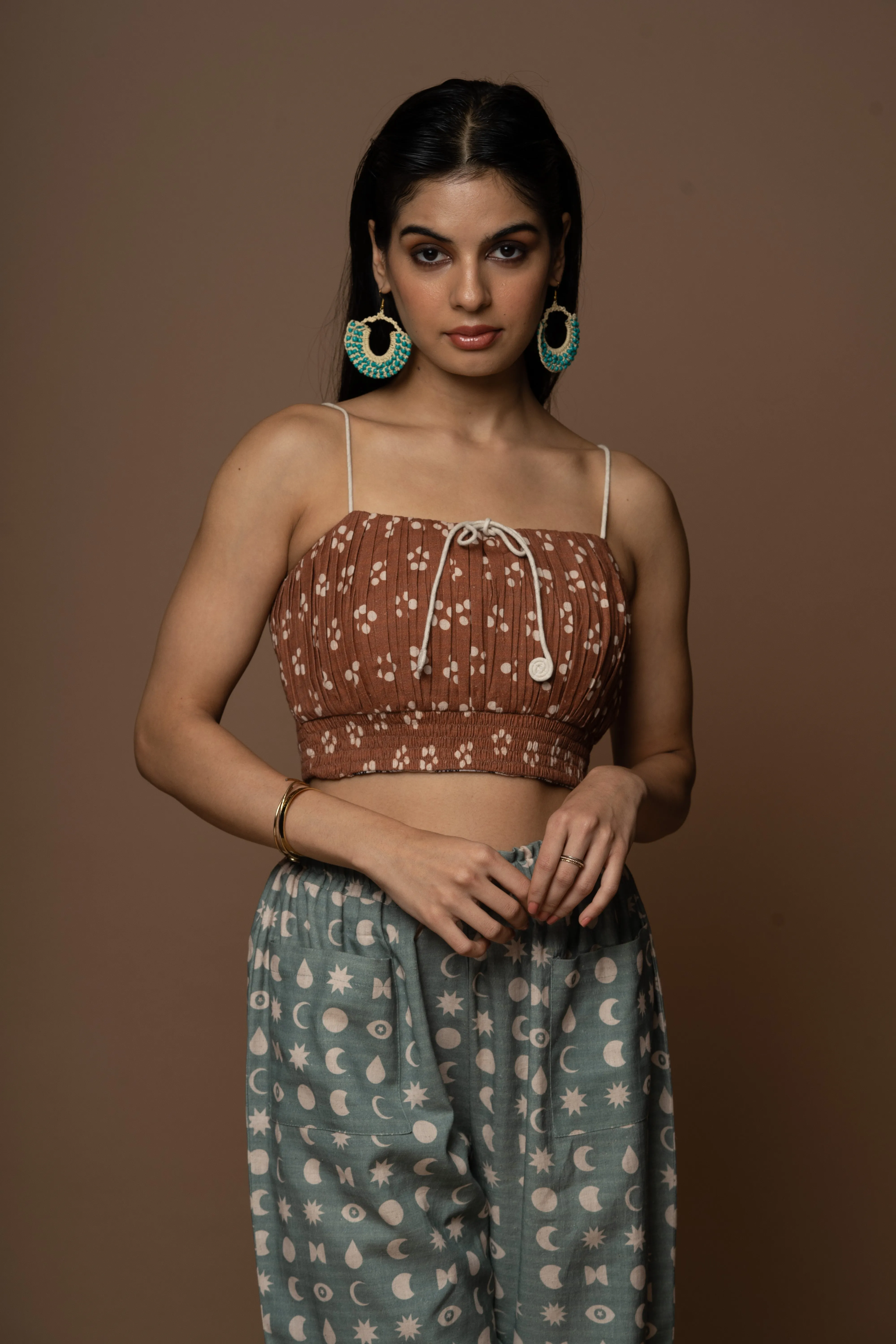 Brown Reversible Stringed Beauty Bralette