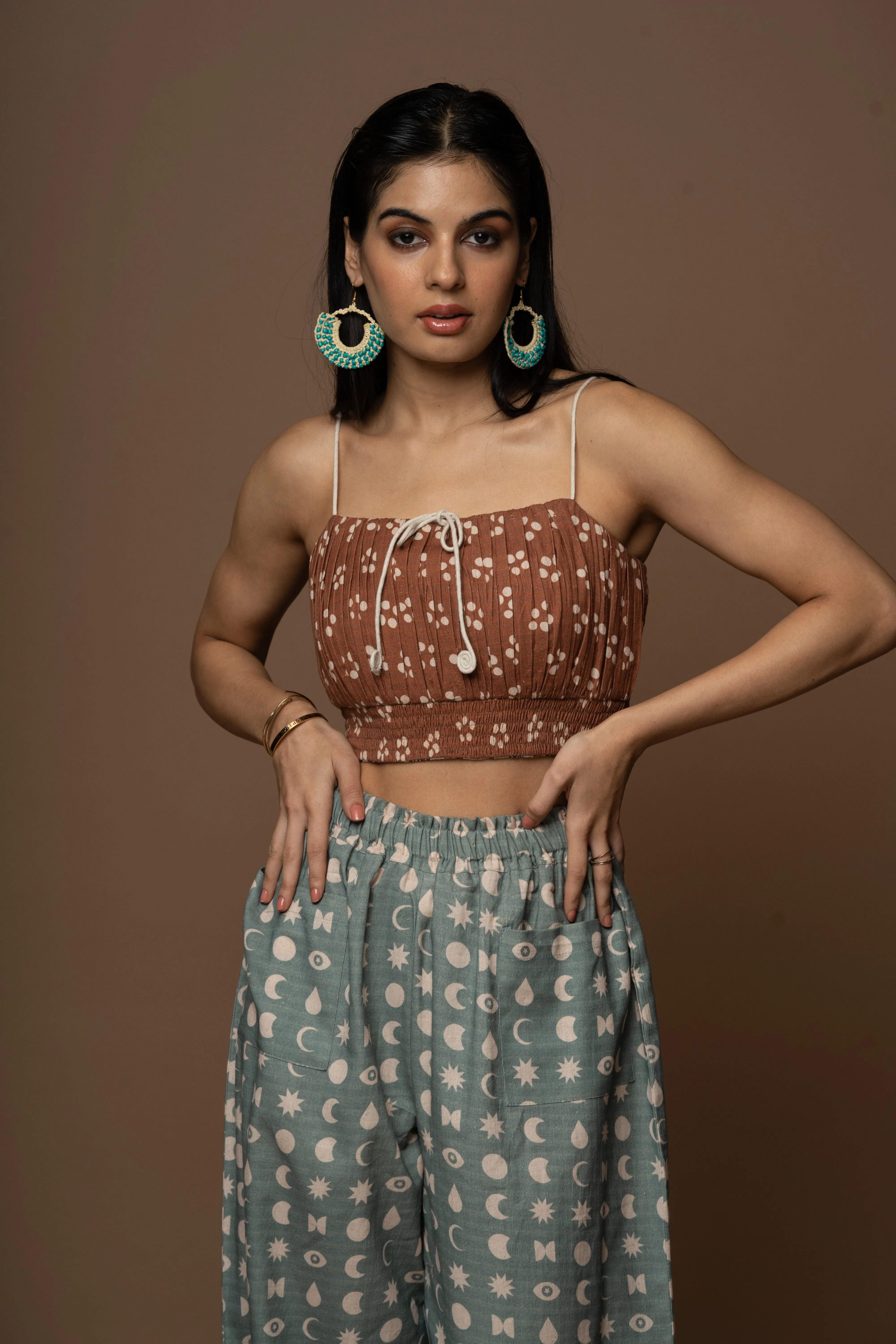 Brown Reversible Stringed Beauty Bralette