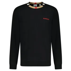 BURBERRY JARRAD CREW NECK SWEATSHIRT BLACK