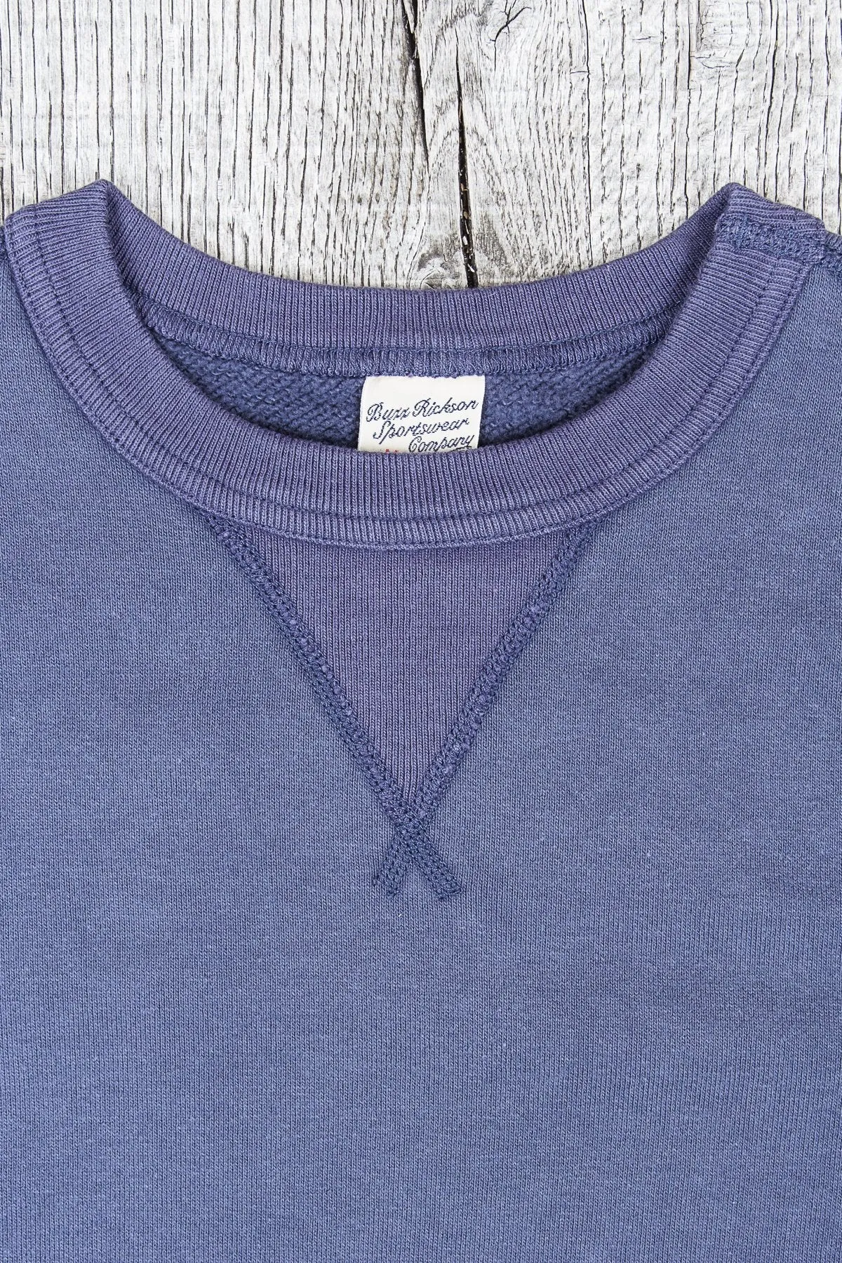 Buzz Rickson´s Loop Wheel Sweatshirt 4-Needle Navy BR65622