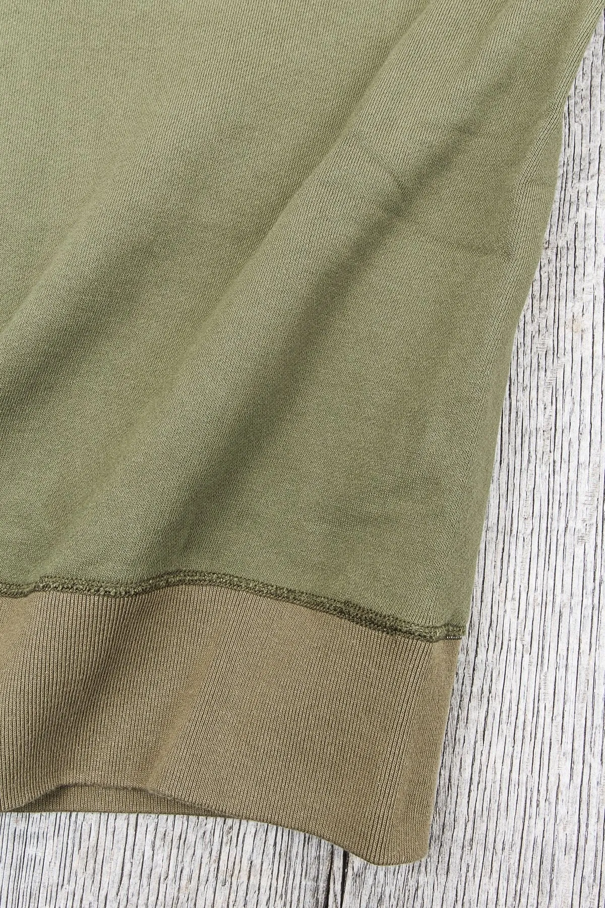 Buzz Rickson's Loopwheel Sweatshirt 4-Needle Olive BR65622