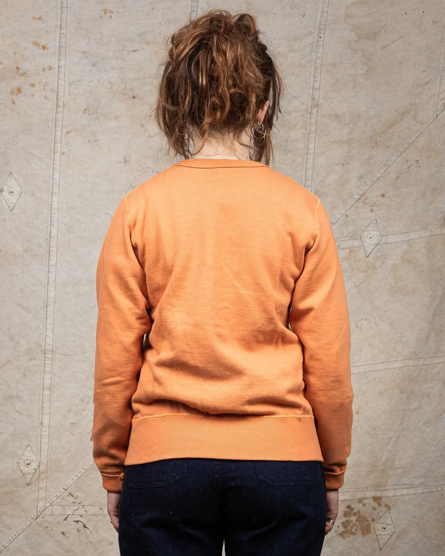 Buzz Rickson's Loopwheel Sweatshirt 4-Needle Orange BR65622