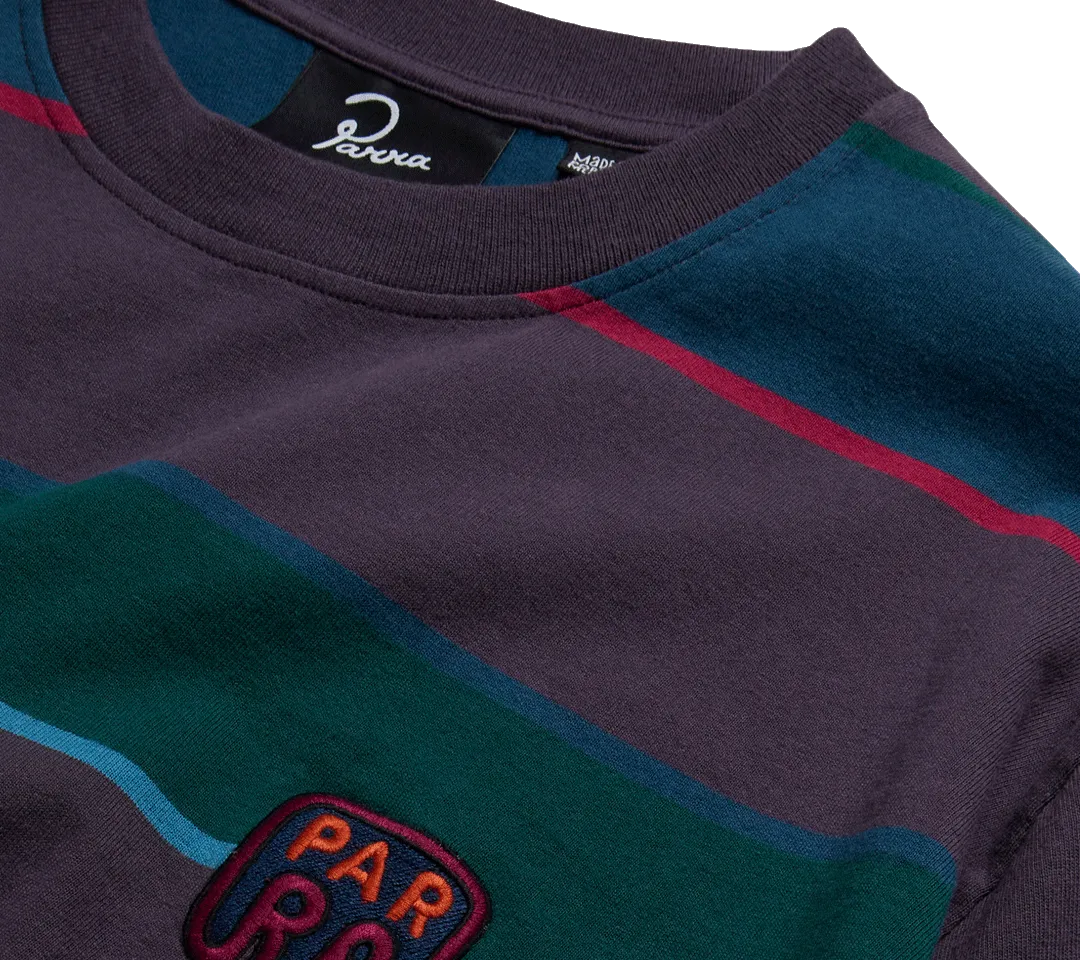 by Parra Fast Food Logo Striped T-Shirt