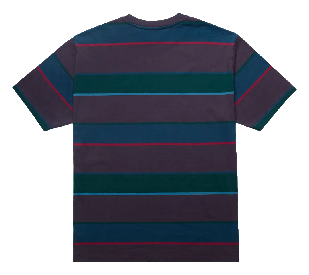 by Parra Fast Food Logo Striped T-Shirt