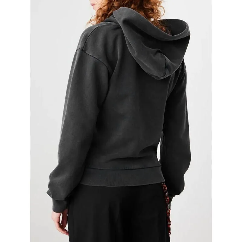 Casual Hollow Out Hooded Sweatshirt