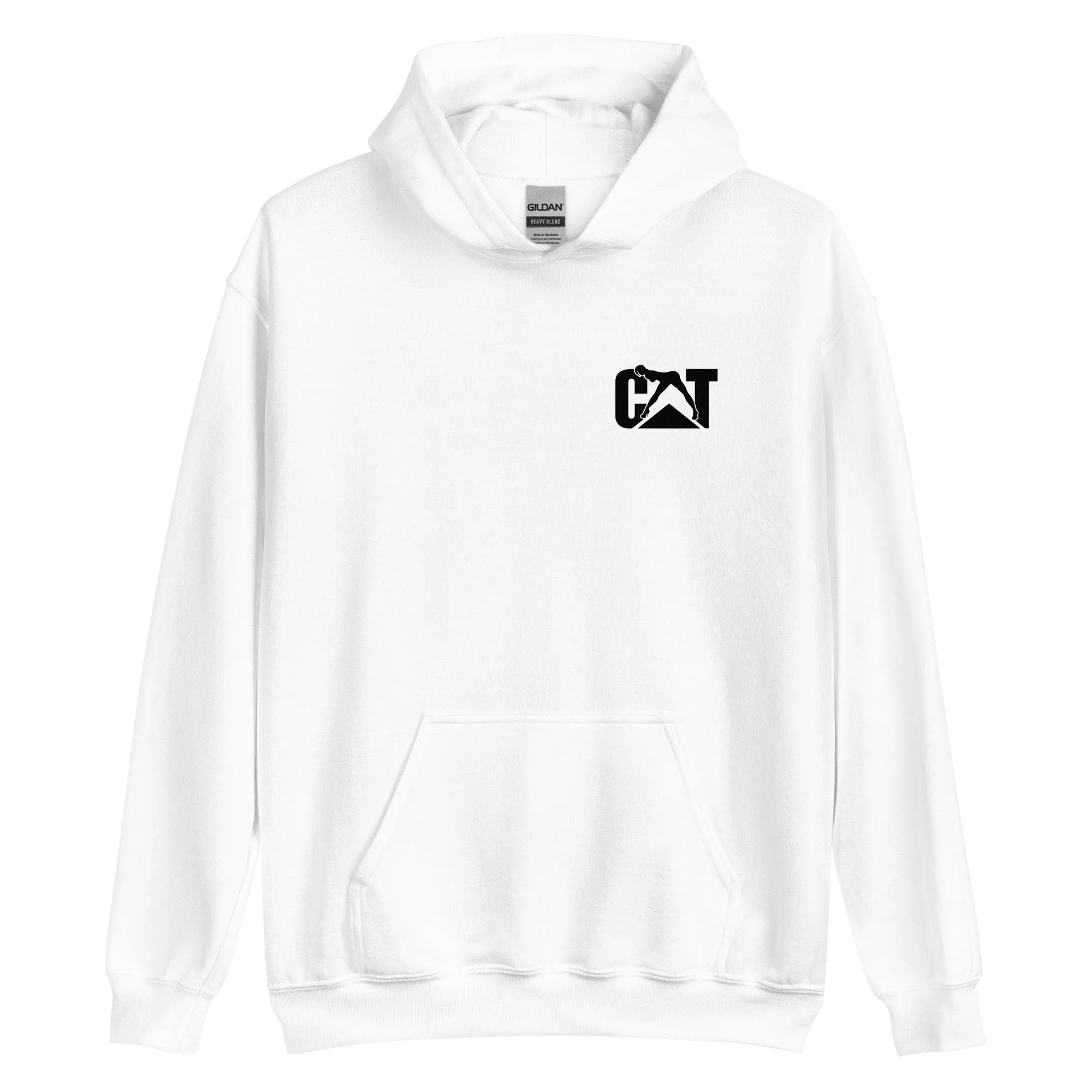 Cat With Woman Hoodie - Casual Lady Cat White Hoodies Double Side unisex Hoodie
