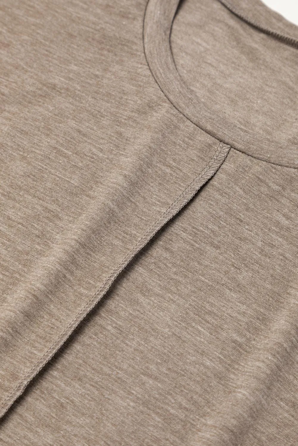 Center Seam T-shirt Dress with Rolled Cuffs