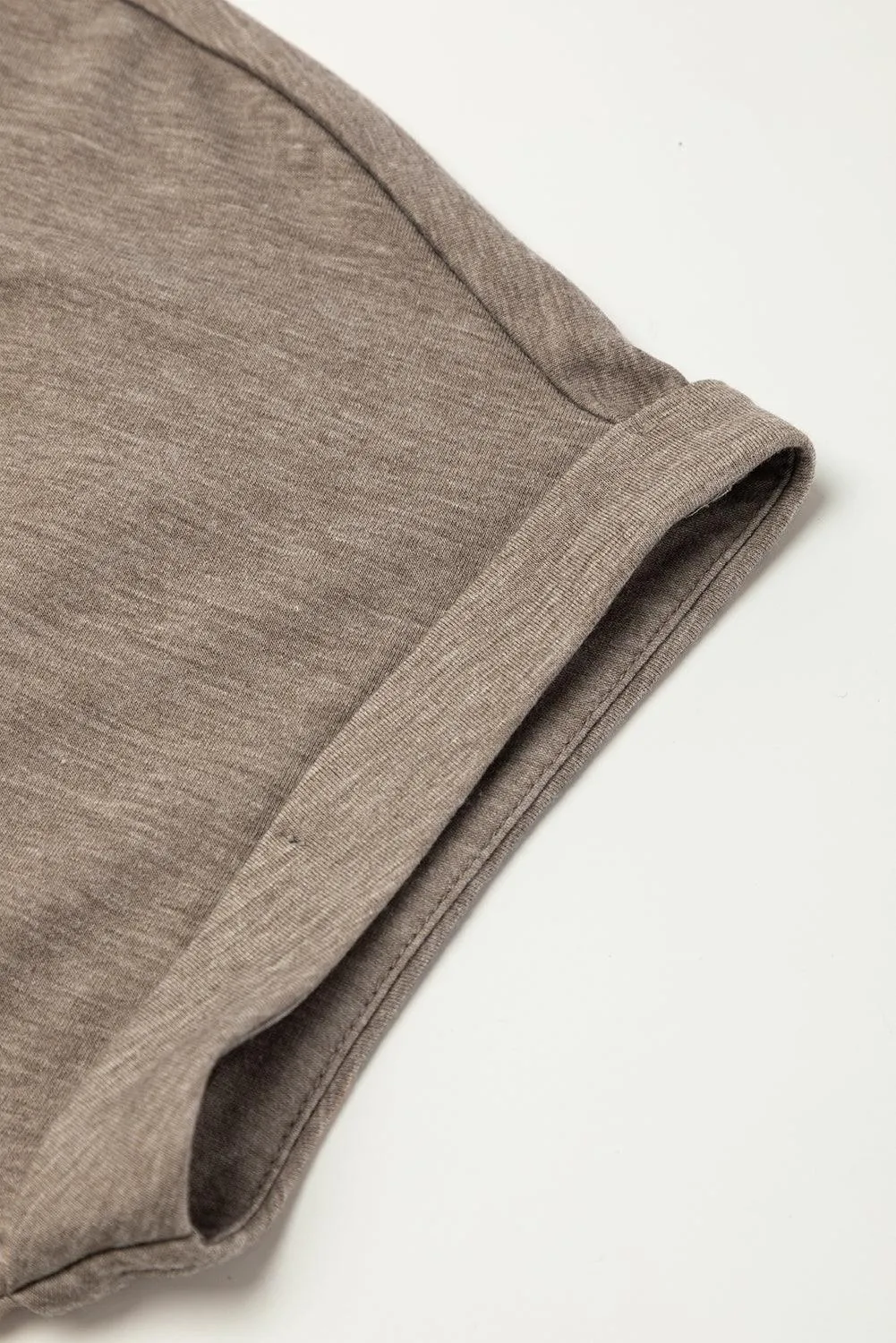 Center Seam T-shirt Dress with Rolled Cuffs