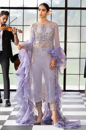 Chiffon Party Outfit With Embroidery #Y2098