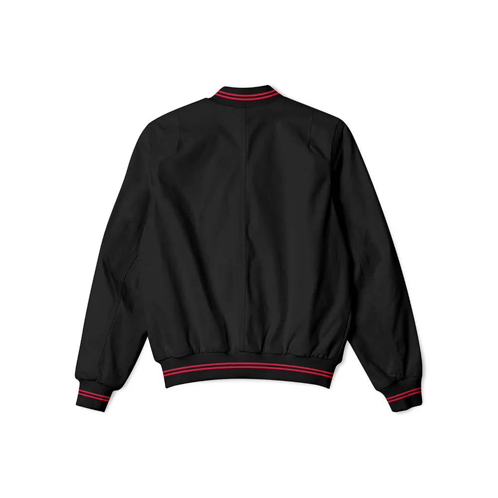 Cincinnati Reds Black Bomber Jacket – Lightweight Outerwear with Classic Team Logo