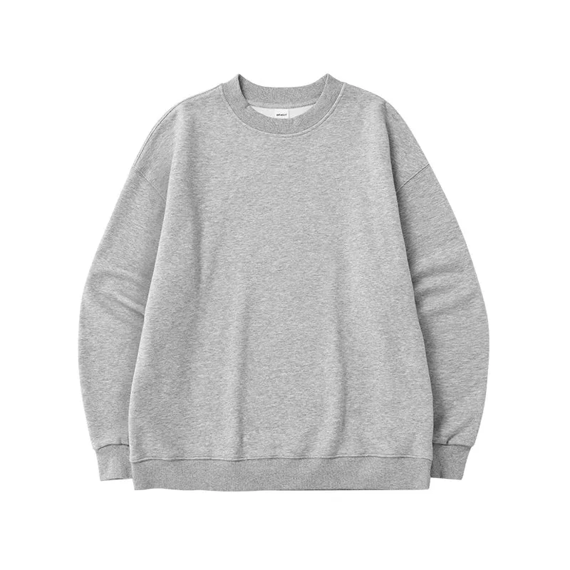 Classic Cozy Crewnecks Plain Minimalist Fleece Sweatshirt