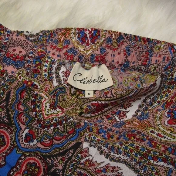 CLEOBELLA MAGNOLIA HIGH WAIST PAISLEY PRINT SHORTS