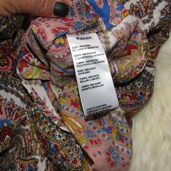 CLEOBELLA MAGNOLIA HIGH WAIST PAISLEY PRINT SHORTS