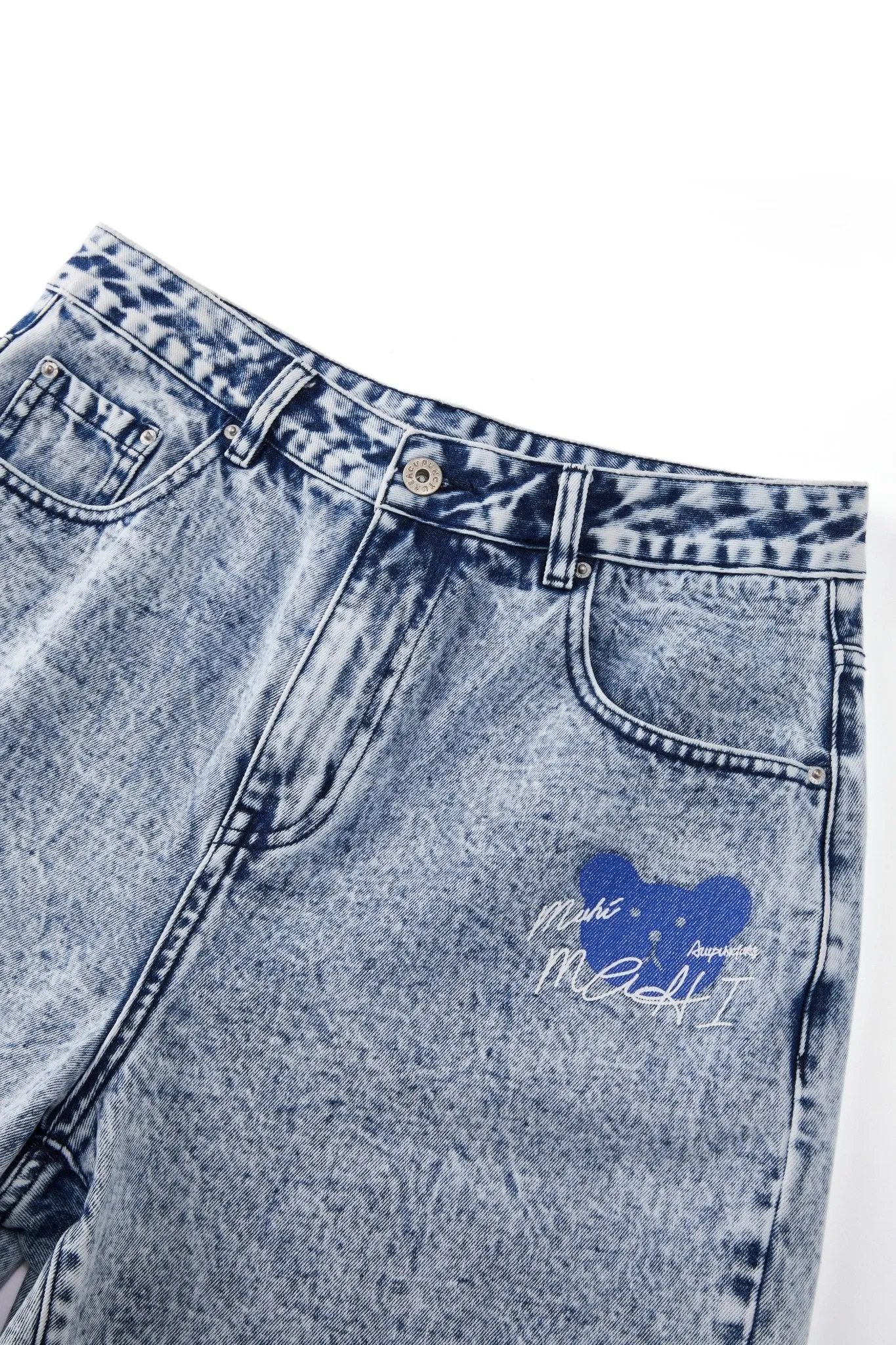 CLUELESS DENIM SHORTS BLUE