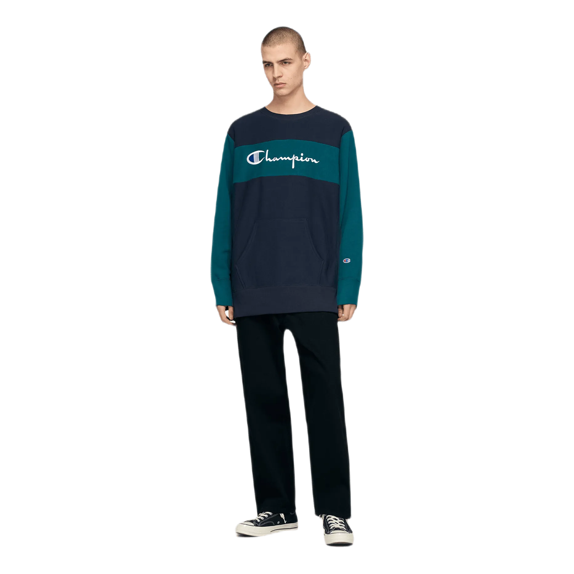 Color Block Crewneck Sweatshir Multi