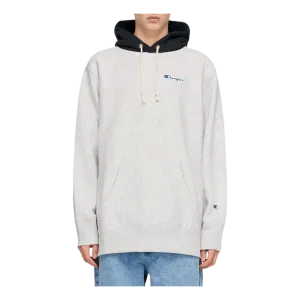 Color Block Hooded Sweatshirt Gray