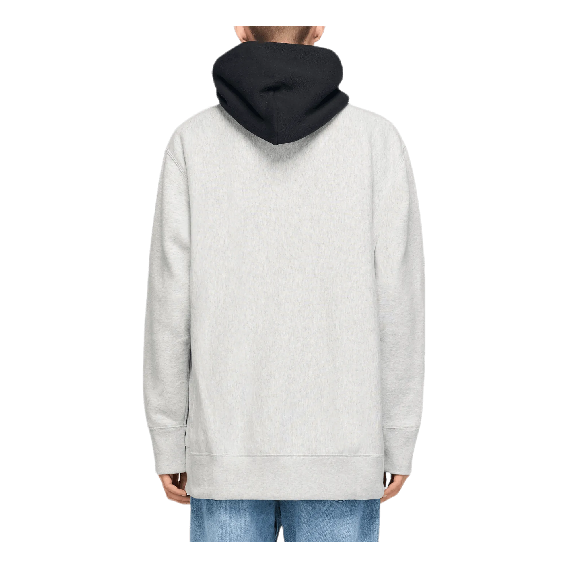 Color Block Hooded Sweatshirt Gray