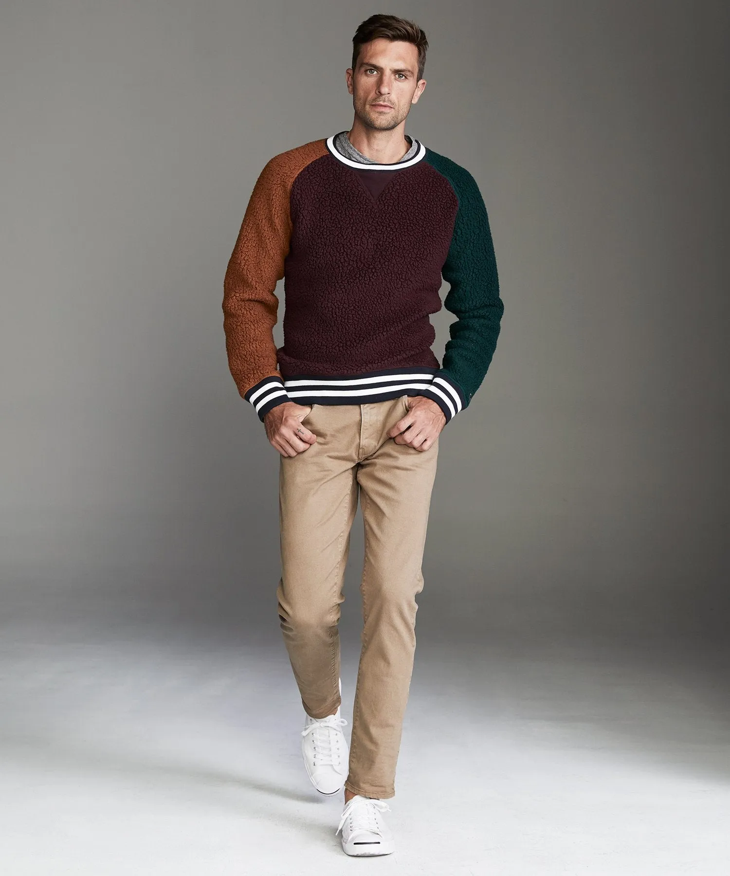 Color Block Polartec Crew