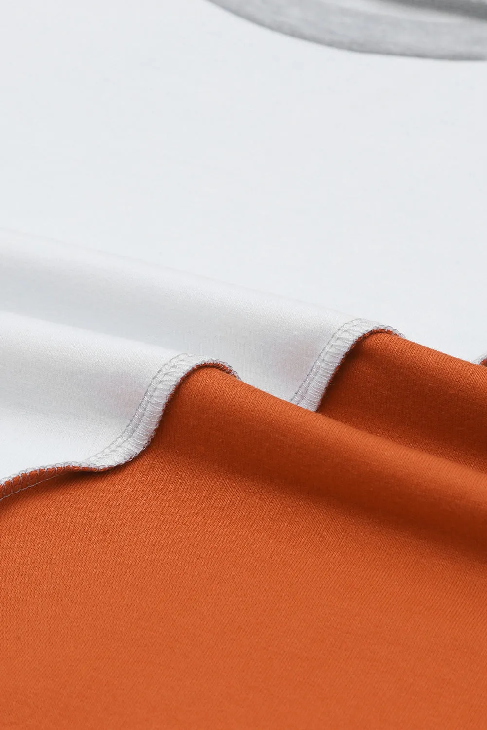 Colorblock  Irregular Hem Top