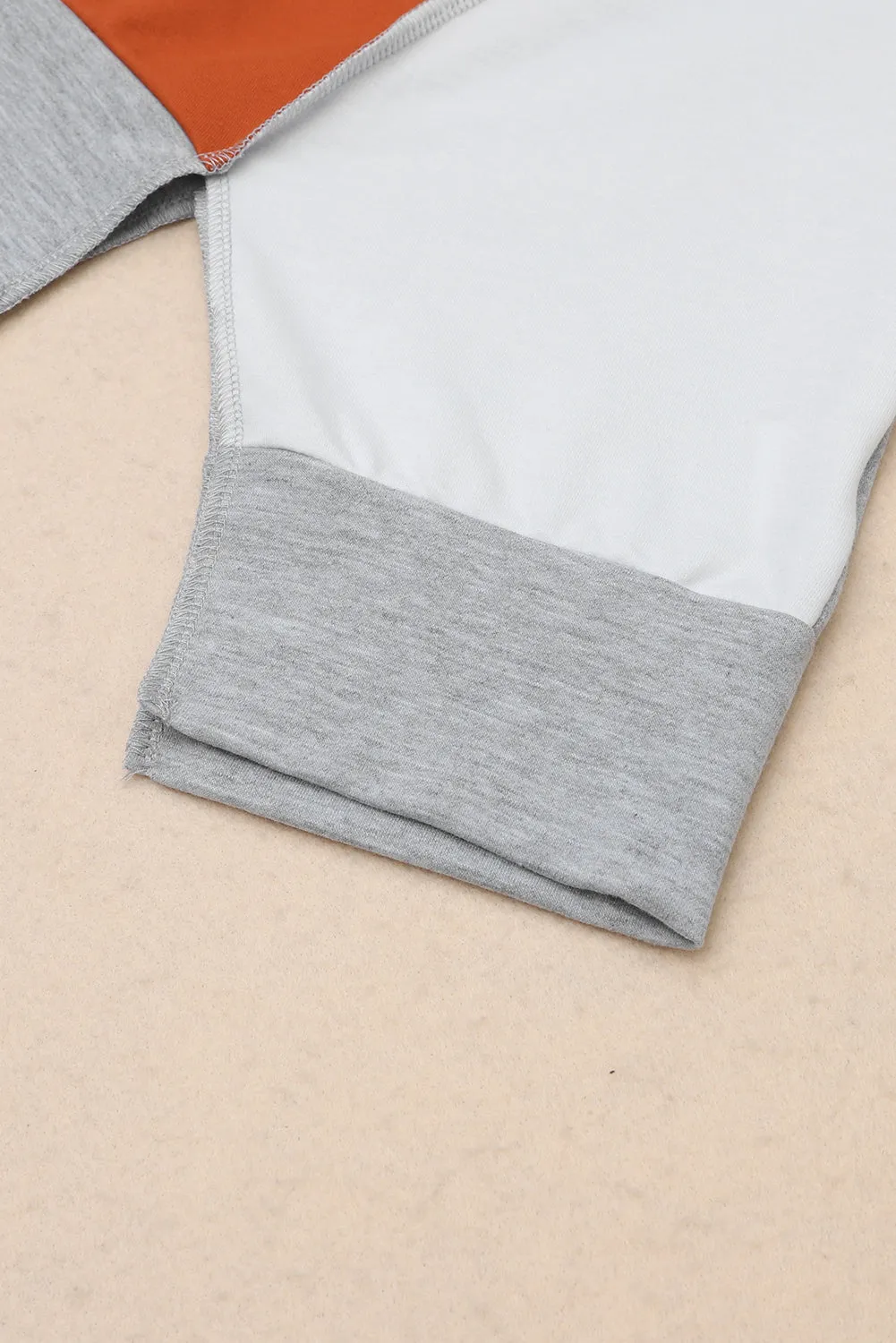 Colorblock  Irregular Hem Top