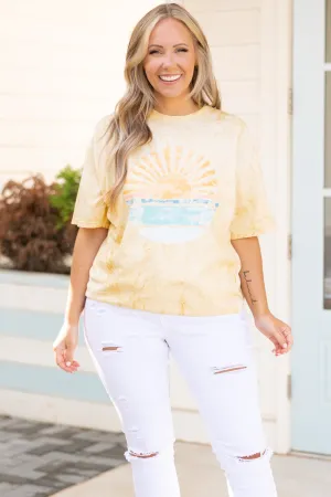 Comfort Colors: Coastal Daydreams Tee, Citrine
