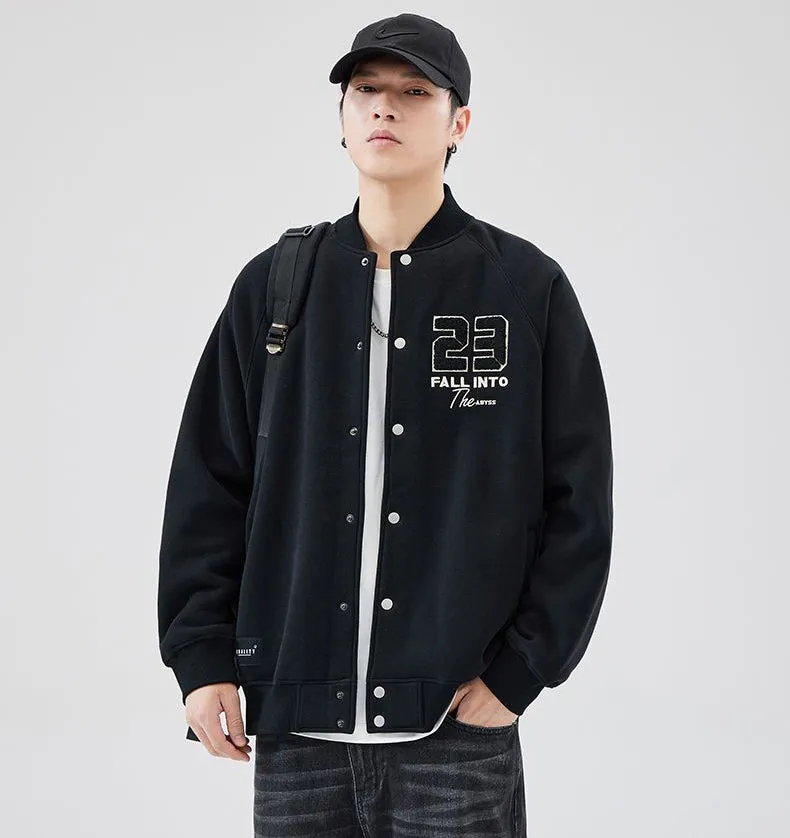 Comfortable Relaxed-Fit Men's Varsity Jacket Perfect for Everyday Wear