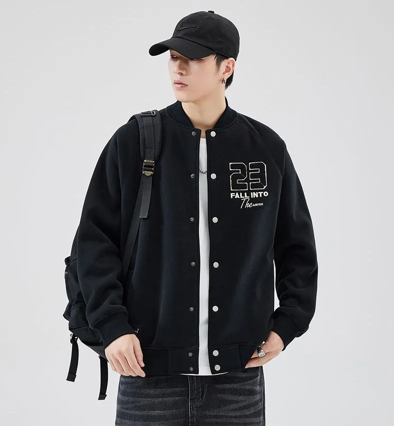 Comfortable Relaxed-Fit Men's Varsity Jacket Perfect for Everyday Wear