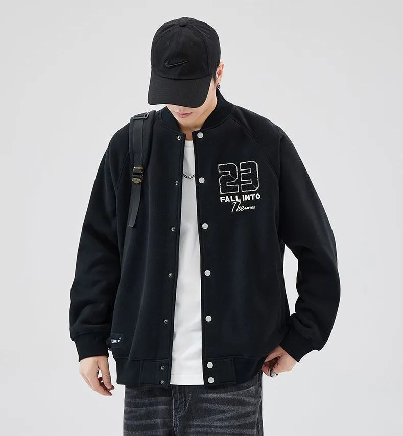 Comfortable Relaxed-Fit Men's Varsity Jacket Perfect for Everyday Wear