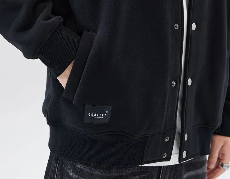 Comfortable Relaxed-Fit Men's Varsity Jacket Perfect for Everyday Wear
