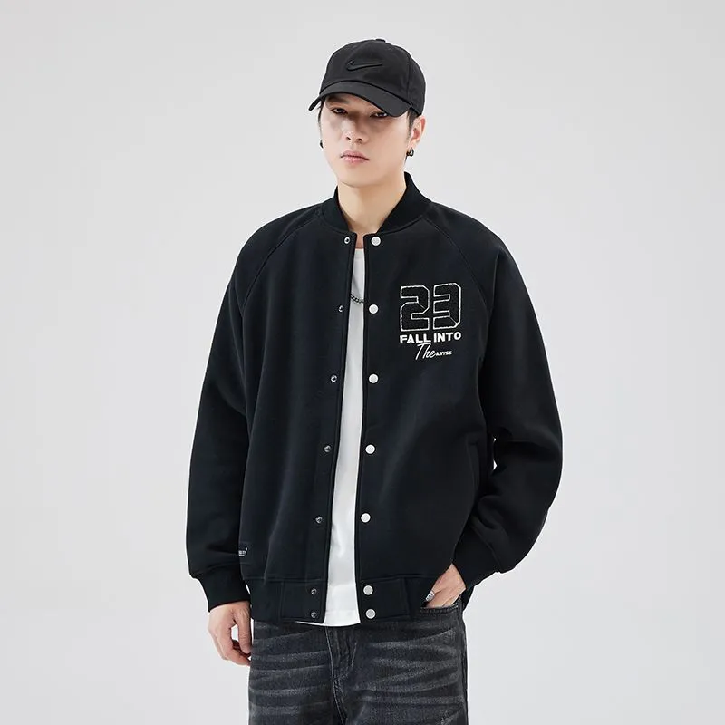 Comfortable Relaxed-Fit Men's Varsity Jacket Perfect for Everyday Wear