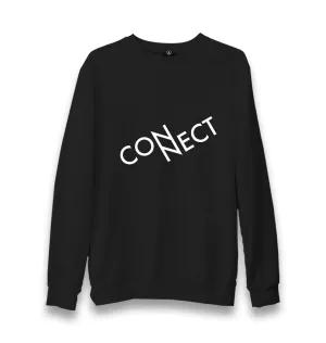 Connect with N Unisex Black Sweatshirt