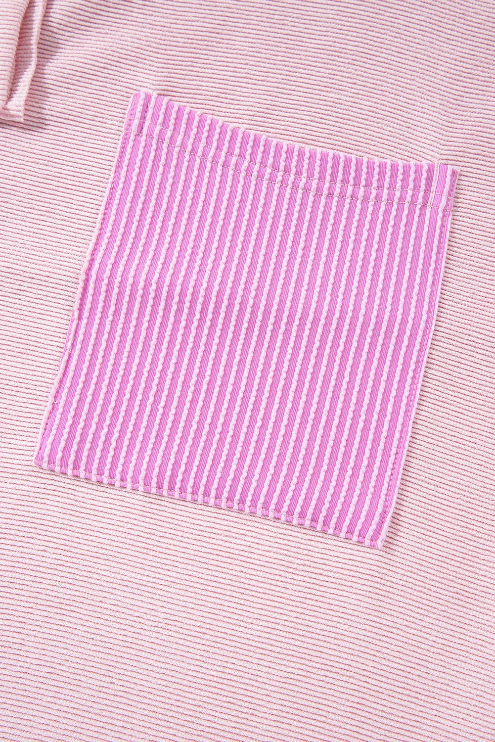 Corded Colorblock Patch Pocket Drawstring Hoodie Top