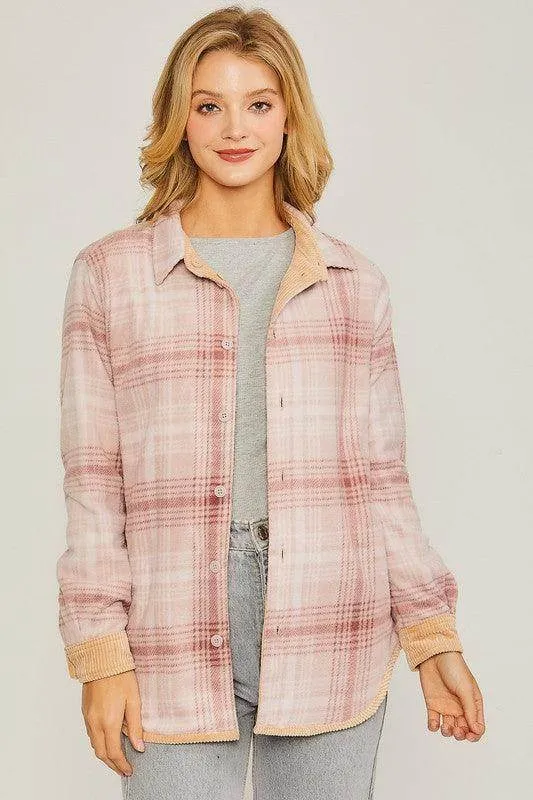Corduroy Reversible Button Down Jacket