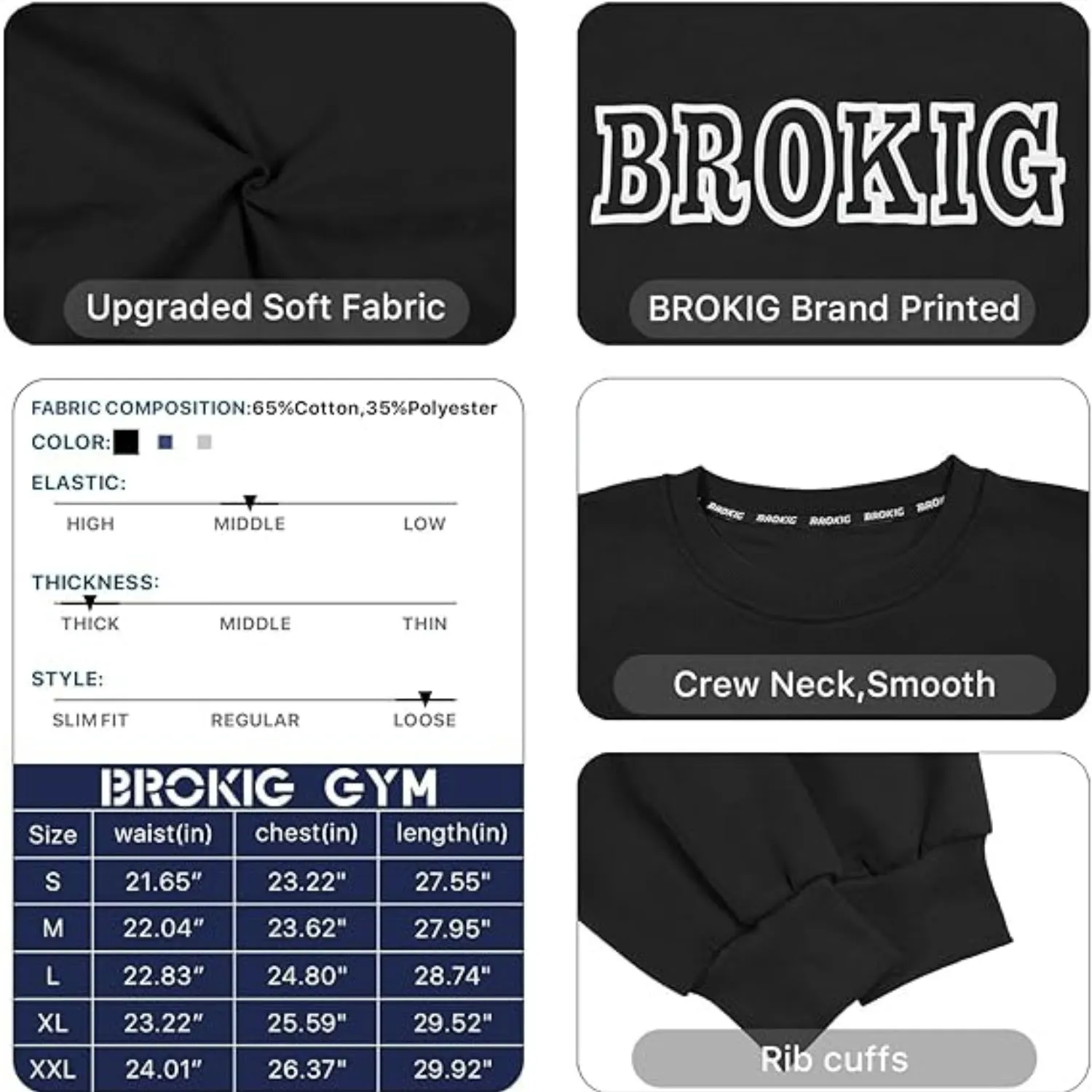 Cotton Blend Crewneck Sweatshirt