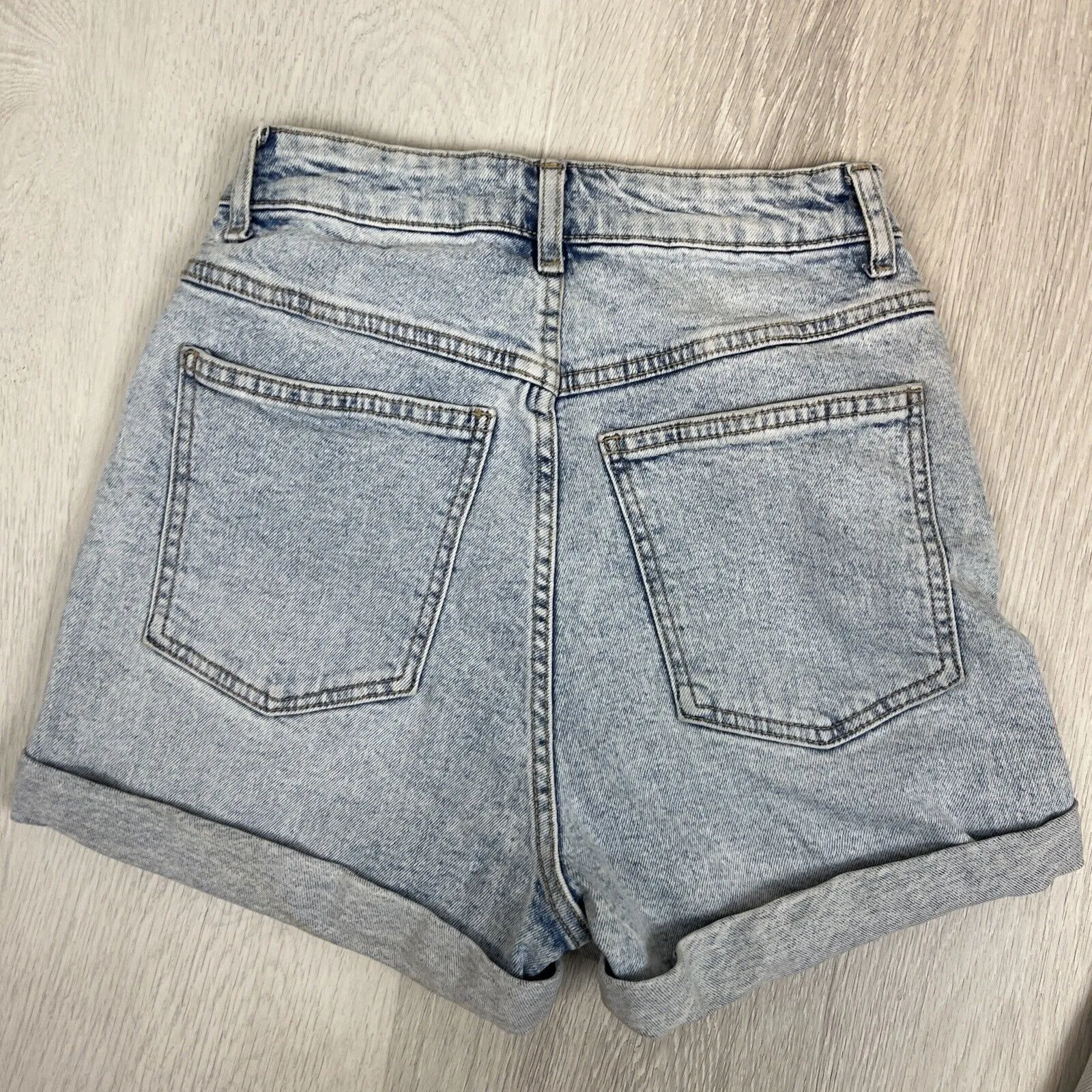 Cotton On Womens Light Wash Denim Shorts Size 8 AU (2 Pairs)