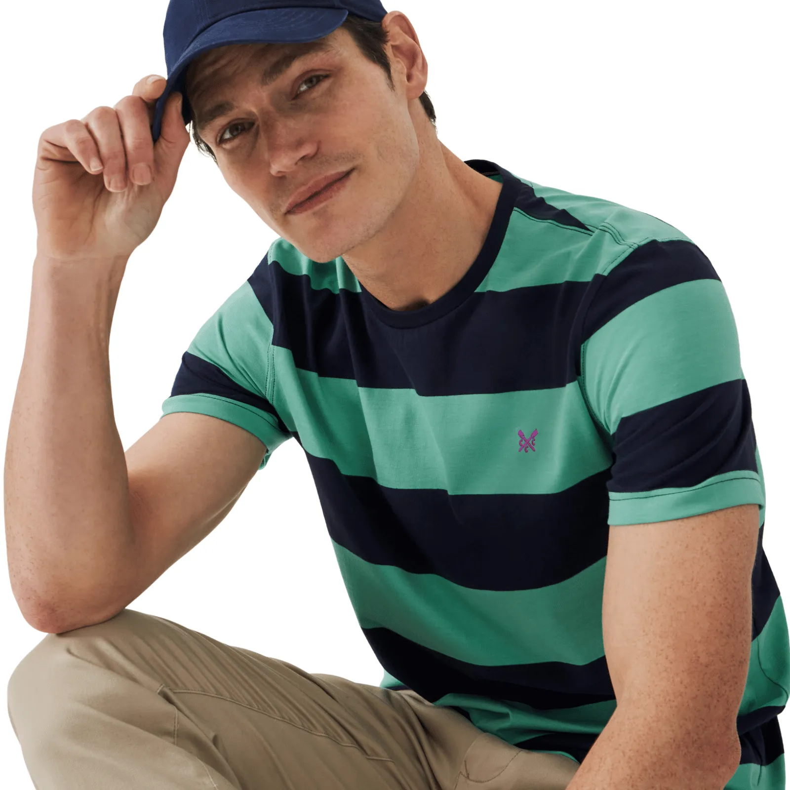 Crew Clothing Mens Newton Stripe T-Shirt