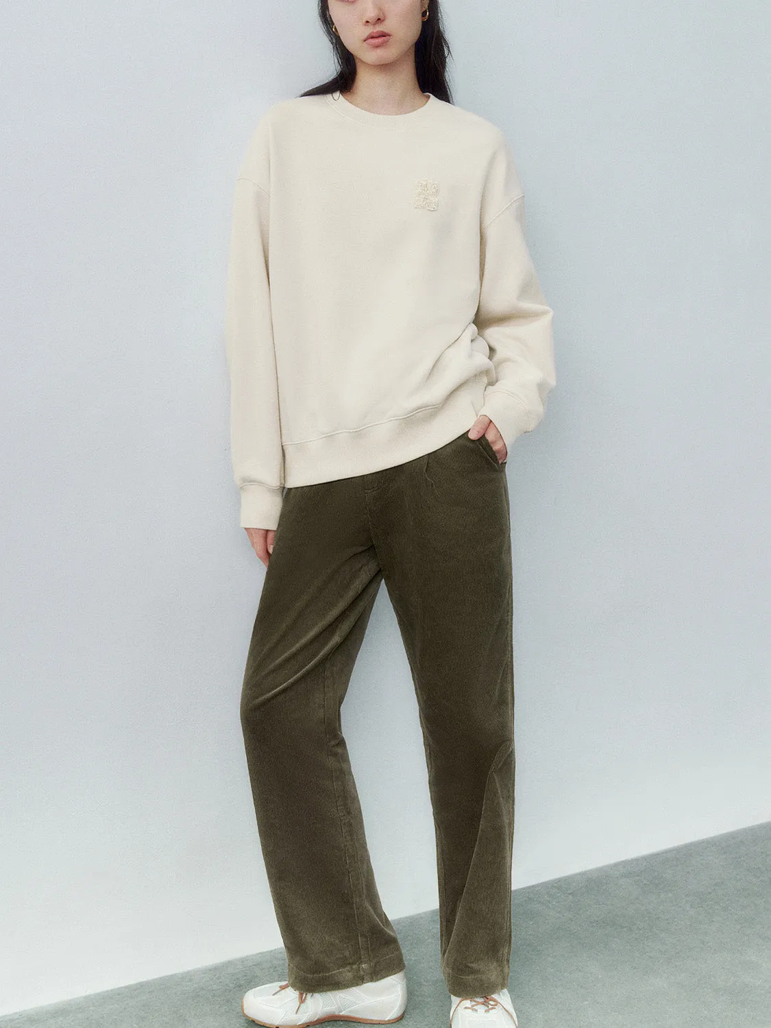 Crew Neck Loose Sweatshirts