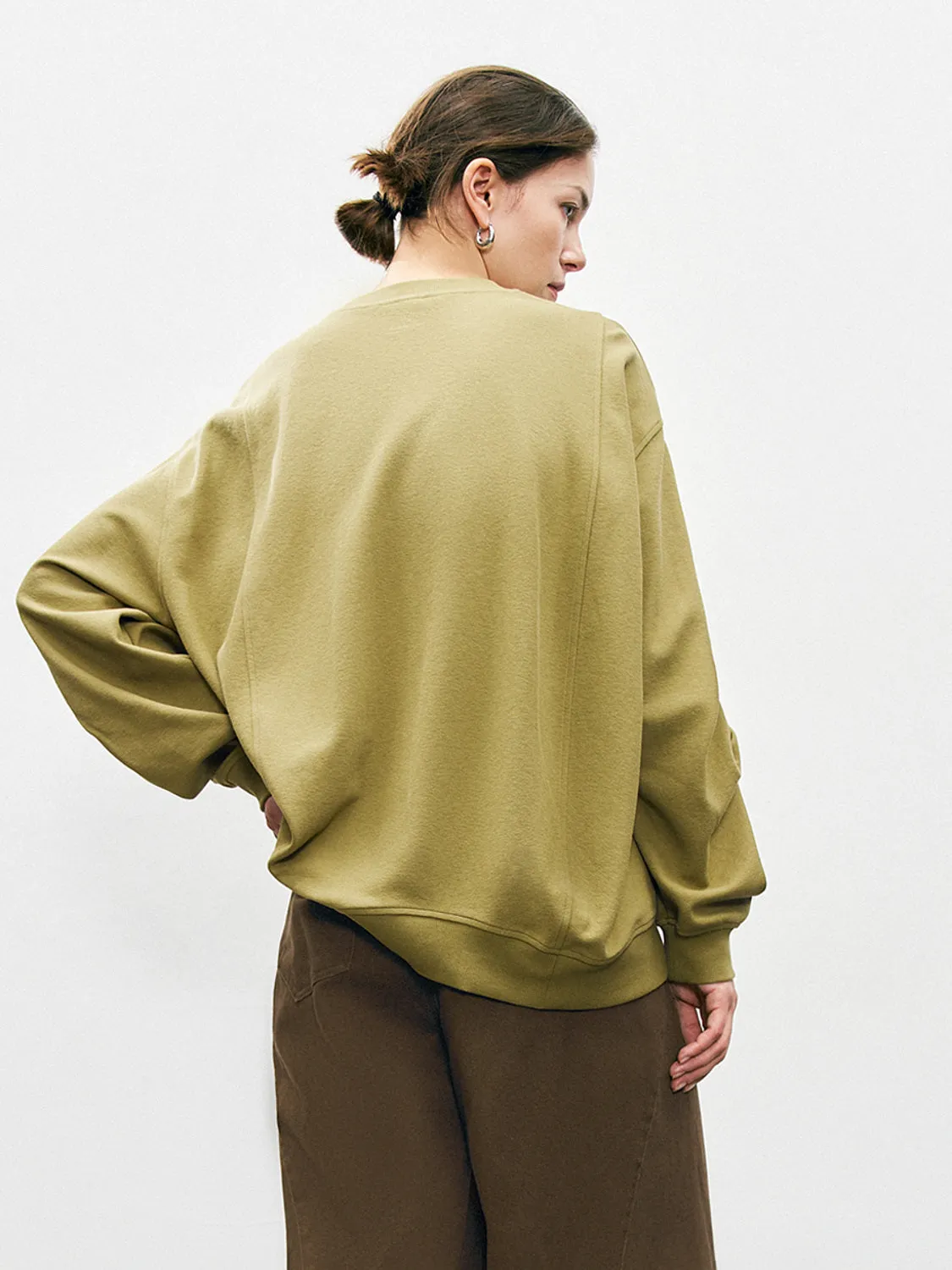 Crew Neck Oversized Sweatshirts