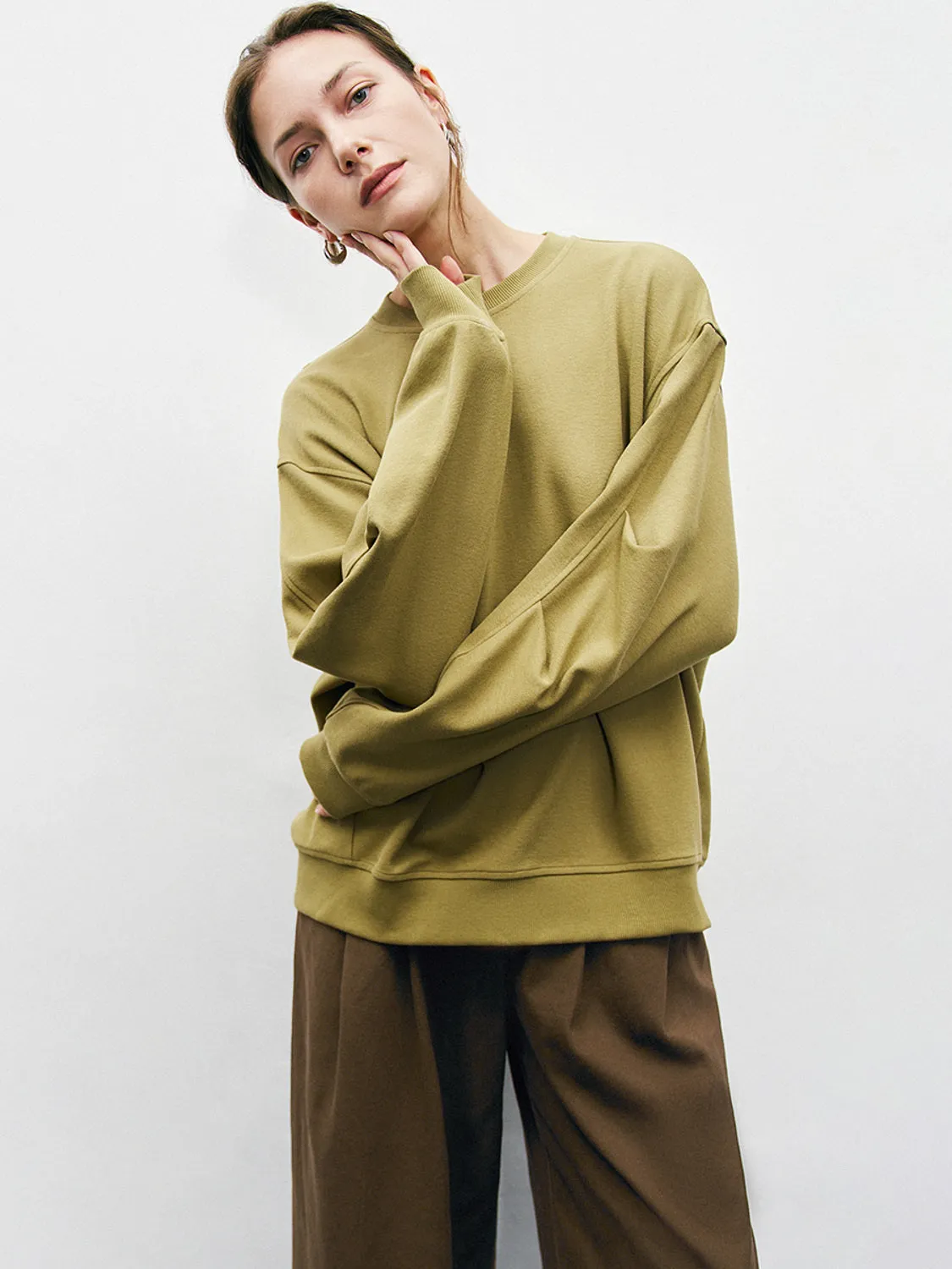 Crew Neck Oversized Sweatshirts